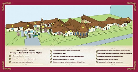 Monastery Expansion Project Plans - Click to Enlarge
