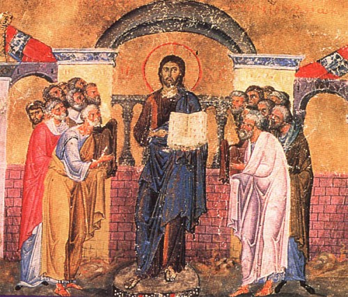 Christ enters the synagogue (Lk 4:16-22)