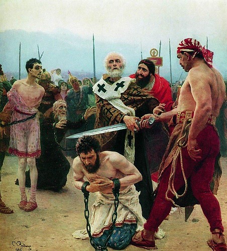 St Nicholas saves Three Soldiers, by Ilya Repin, 1888