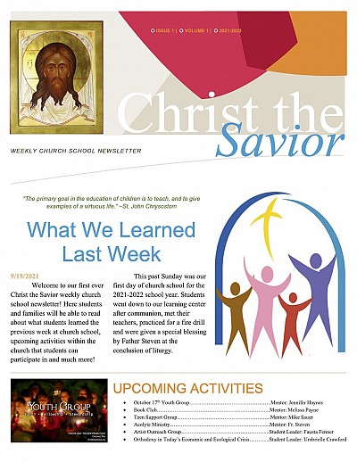 Issue 1 Cover - See list to download each week's newsletter